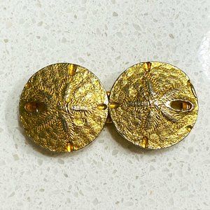Vintage Mimi Di N Sand Dollar Belt Buckle 1974